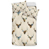 Deer Pattern Print Duvet Cover Bedding Set-grizzshop