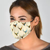 Deer Pattern Print Face Mask-grizzshop