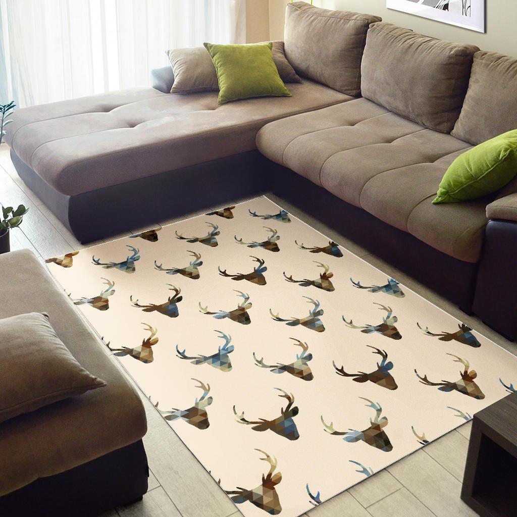 Deer Pattern Print Floor Mat-grizzshop