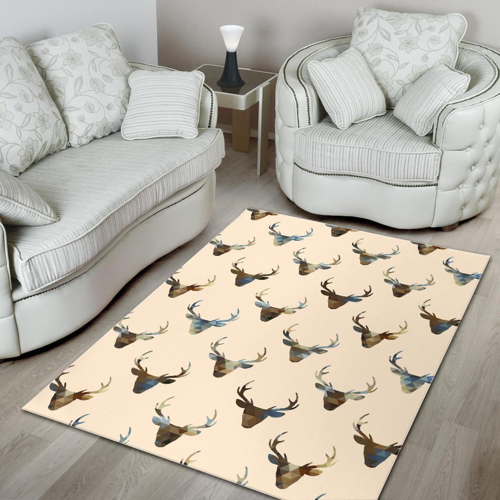 Deer Pattern Print Floor Mat-grizzshop