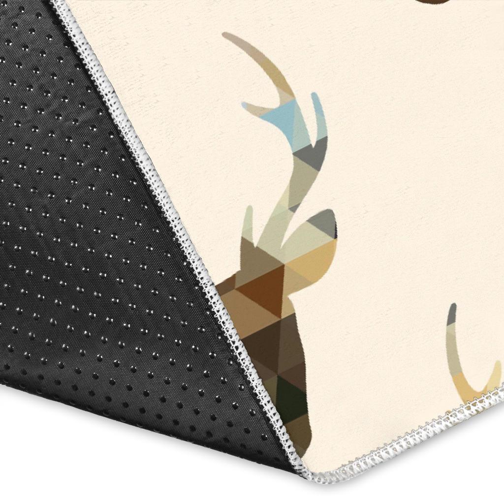 Deer Pattern Print Floor Mat-grizzshop