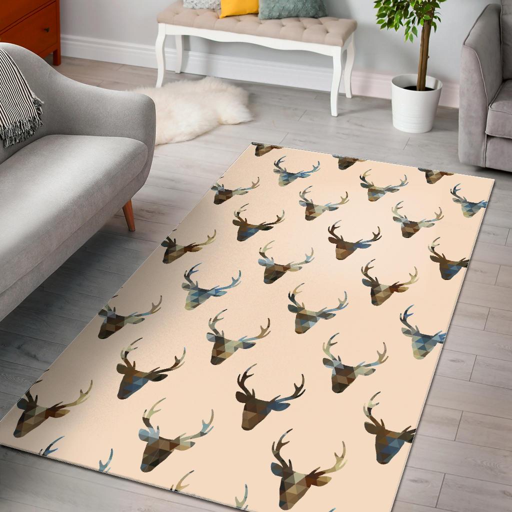 Deer Pattern Print Floor Mat-grizzshop