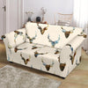 Deer Pattern Print Loveseat Cover-grizzshop