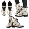 Deer Pattern Print Men Women Leather Boots-grizzshop