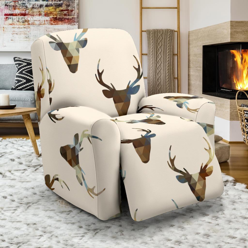 Deer Pattern Print Recliner Cover-grizzshop