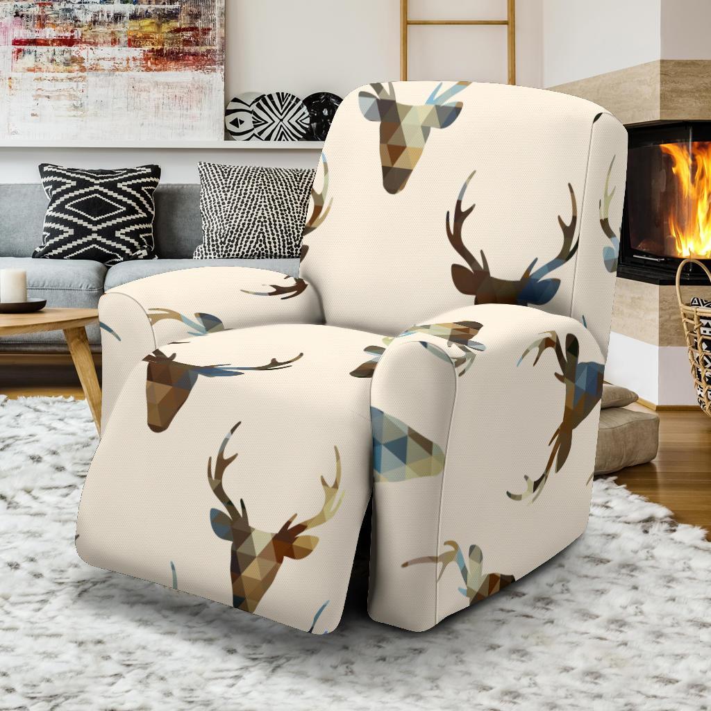 Deer Pattern Print Recliner Cover-grizzshop