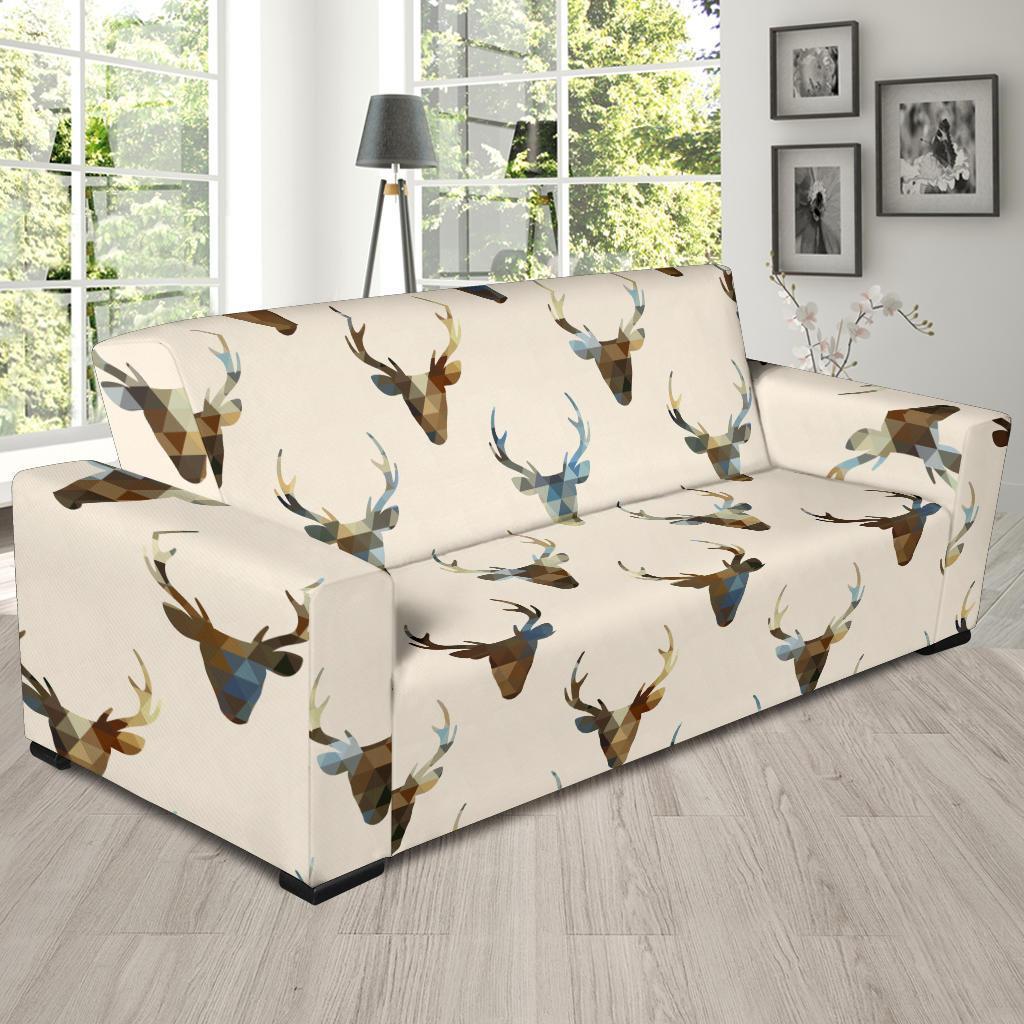 Deer Pattern Print Sofa Covers-grizzshop