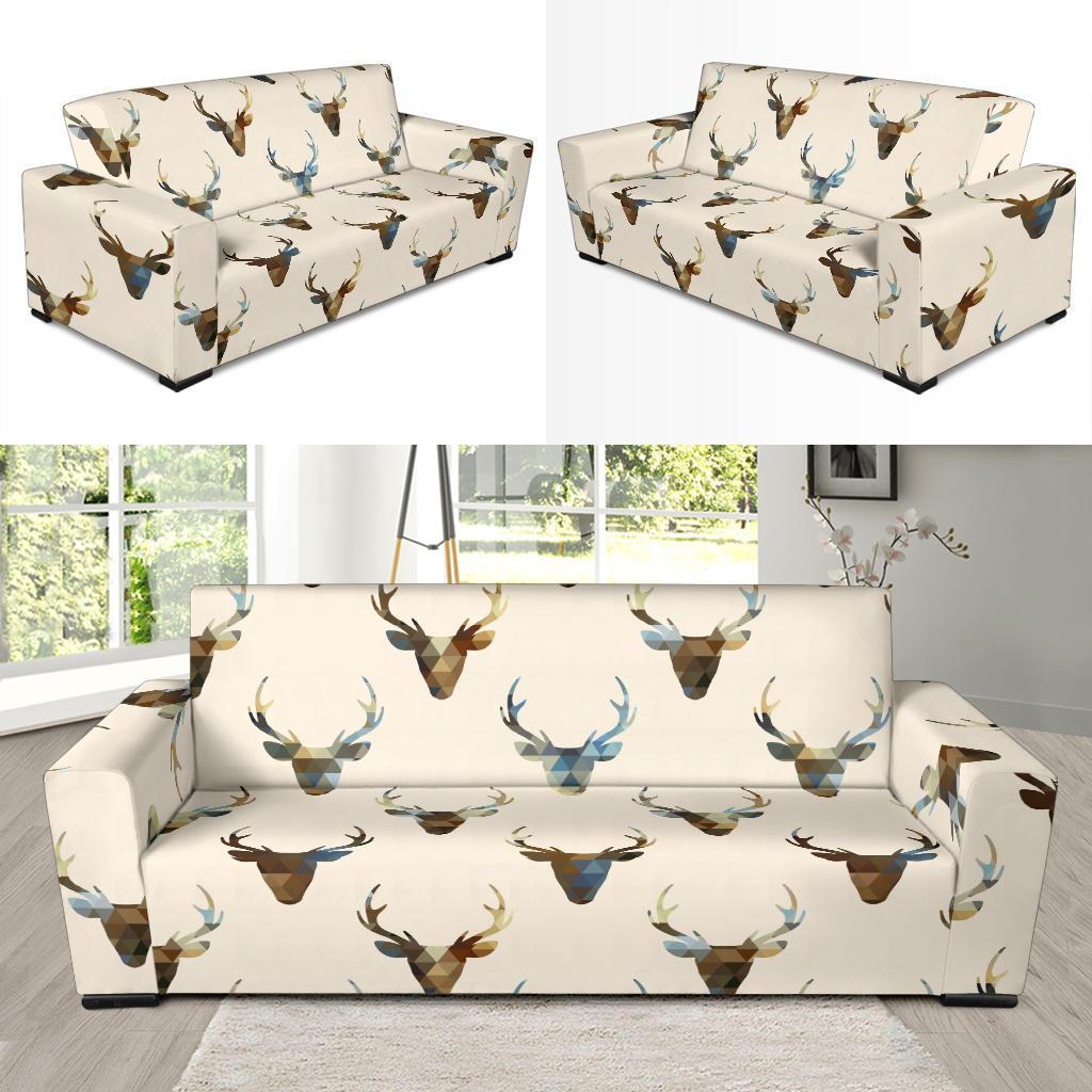 Deer Pattern Print Sofa Covers-grizzshop