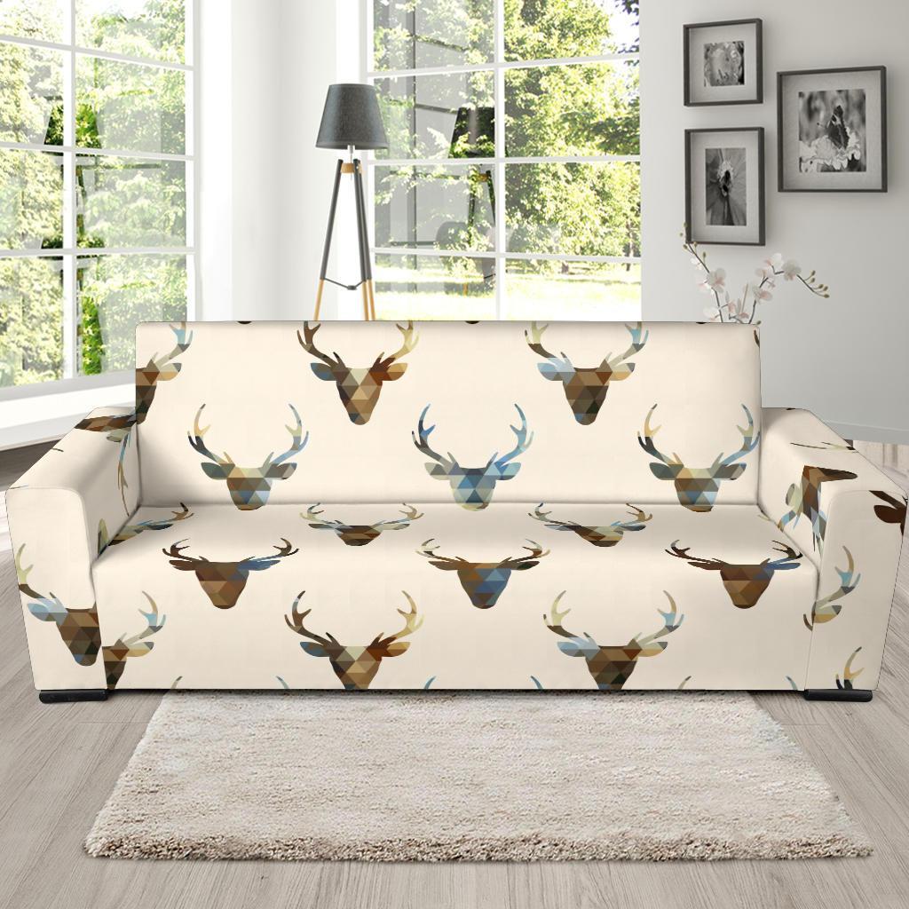 Deer Pattern Print Sofa Covers-grizzshop