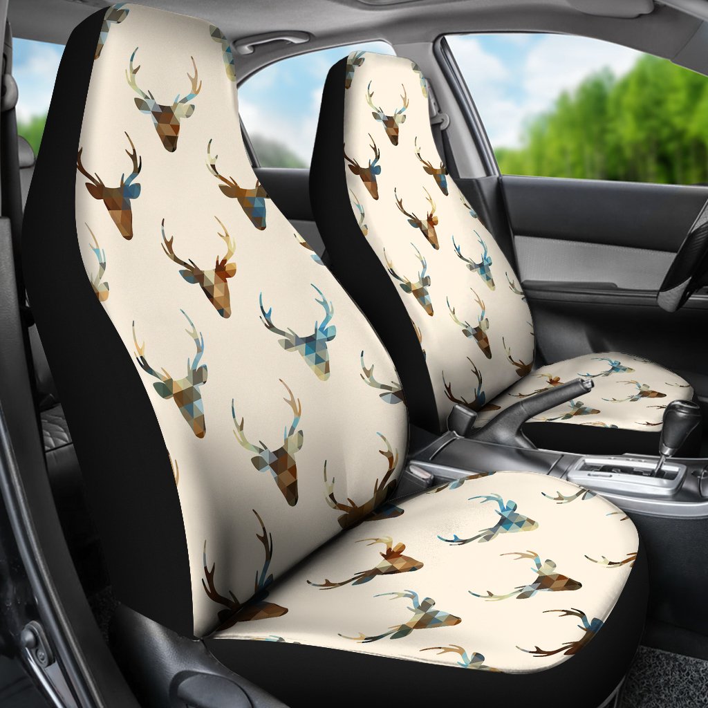 Deer Pattern Print Universal Fit Car Seat Cover-grizzshop