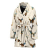 Deer Pattern Print Women Long Robe-grizzshop