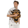 Demon Geometric Japanese Print Men's Short Sleeve Shirts-grizzshop