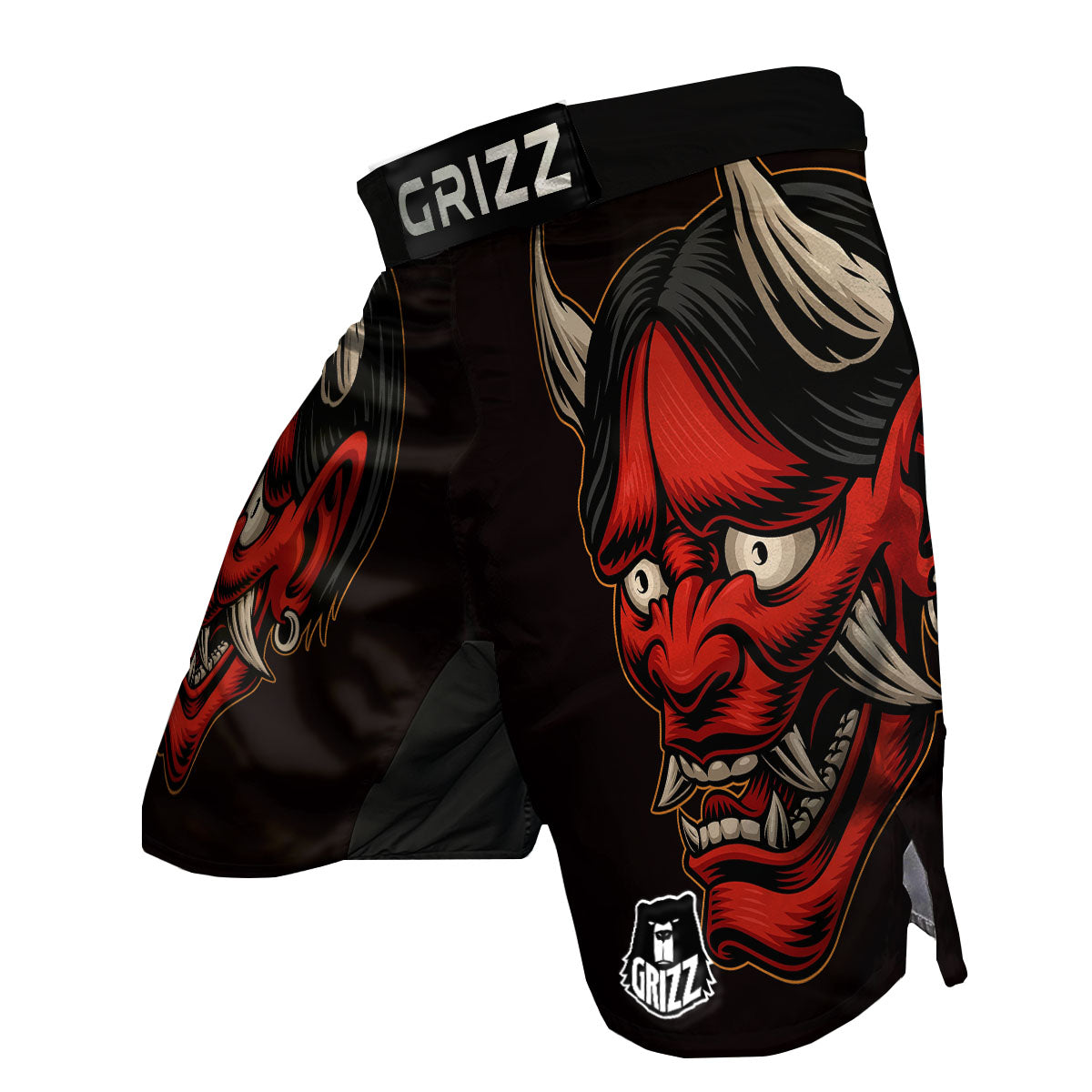 Demon Japanese Print MMA Shorts-grizzshop