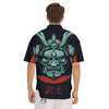 Demon Mask Japanese Print Men's Short Sleeve Shirts-grizzshop