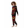 Demon Mask Red Japanese Print Women's Pajamas-grizzshop