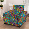 Demon Psychedelic Armchair Cover-grizzshop