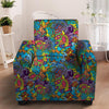 Demon Psychedelic Armchair Cover-grizzshop