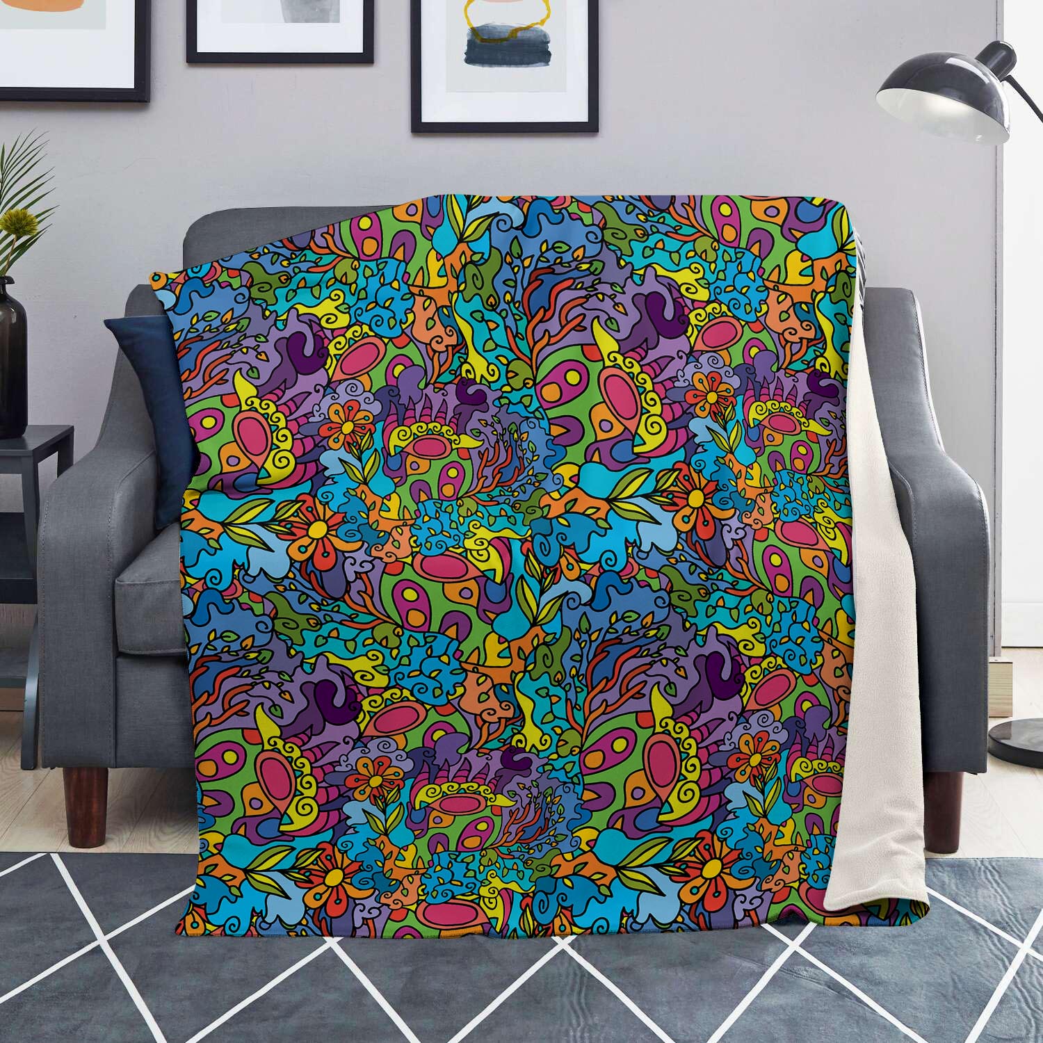 Demon Psychedelic Blanket-grizzshop