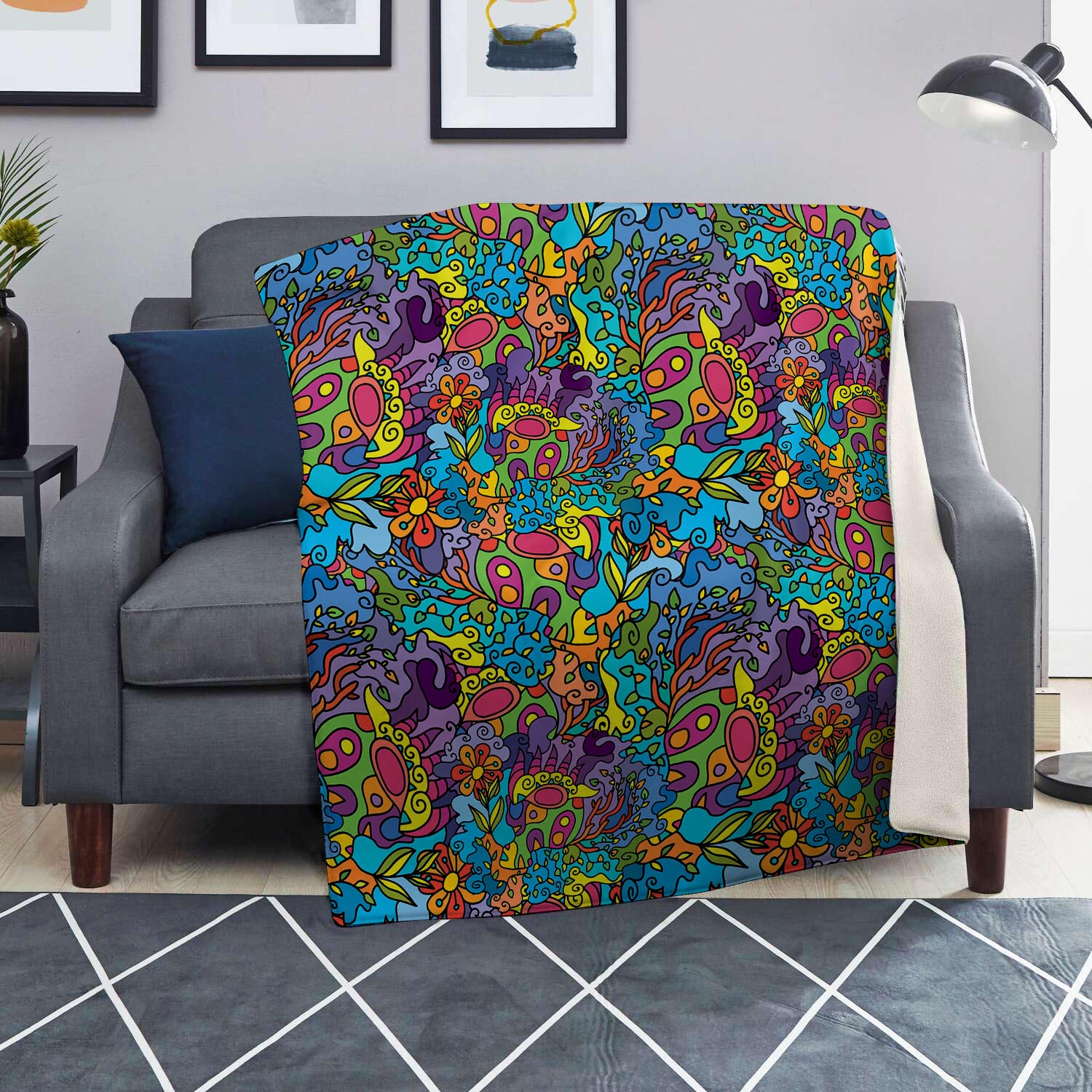 Demon Psychedelic Blanket-grizzshop