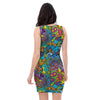 Demon Psychedelic Bodycon Dress-grizzshop