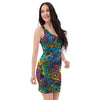 Demon Psychedelic Bodycon Dress-grizzshop