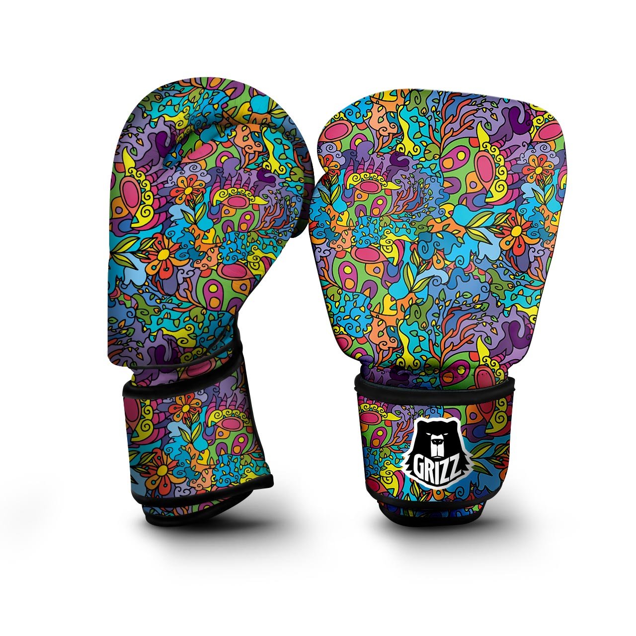 Demon Psychedelic Boxing Gloves-grizzshop