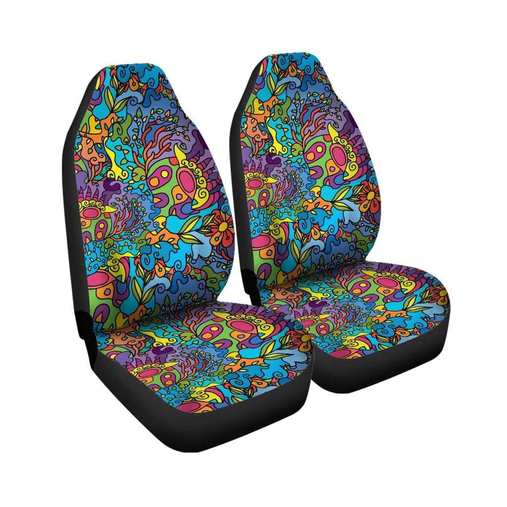 Demon Psychedelic Car Seat Covers-grizzshop