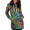 Demon Psychedelic Hoodie Dress-grizzshop