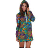 Demon Psychedelic Hoodie Dress-grizzshop