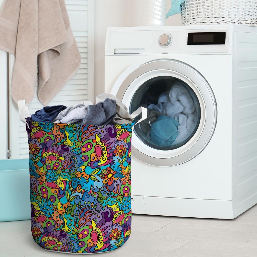 Demon Psychedelic Laundry Basket-grizzshop