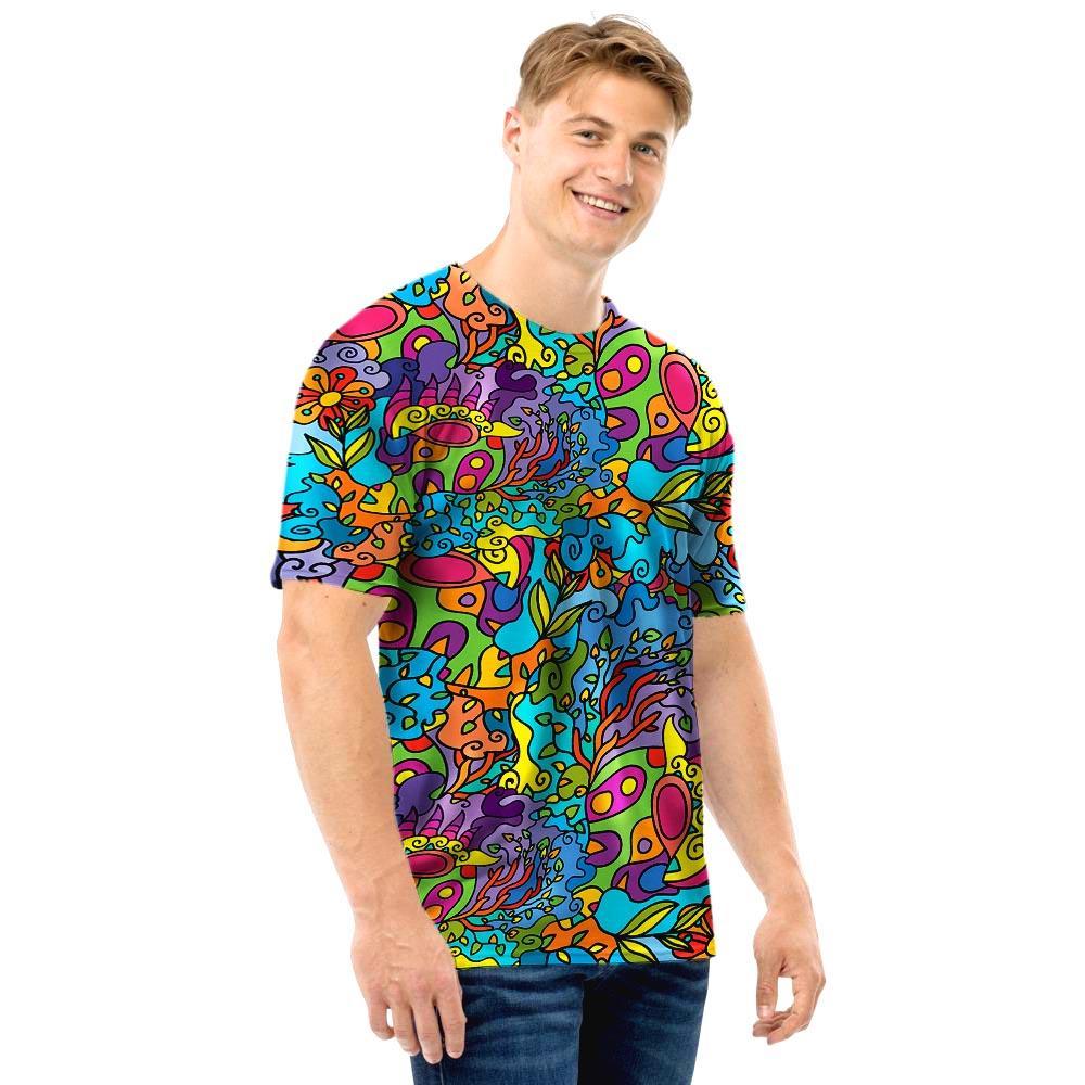 Demon Psychedelic Men T Shirt-grizzshop