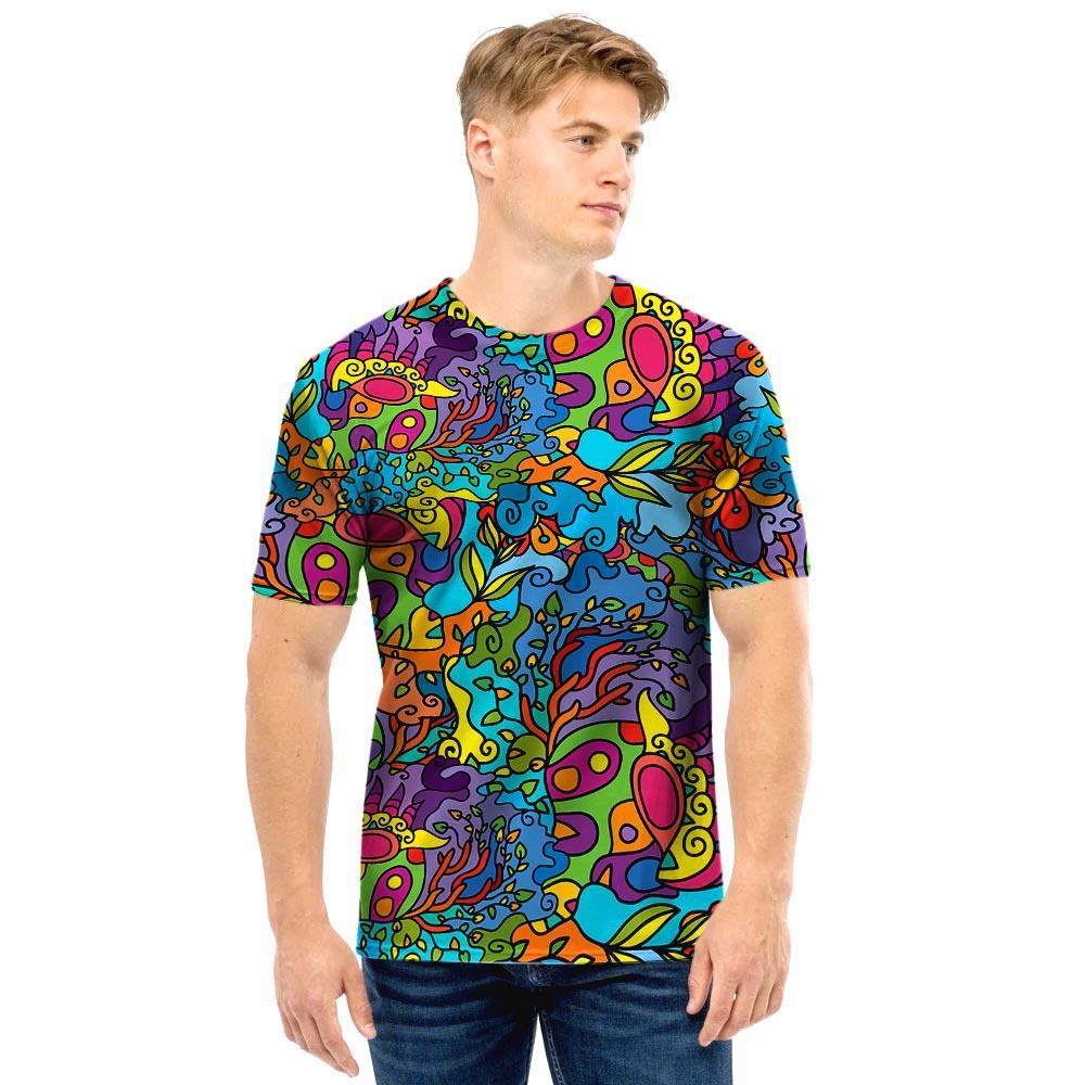 Demon Psychedelic Men T Shirt-grizzshop