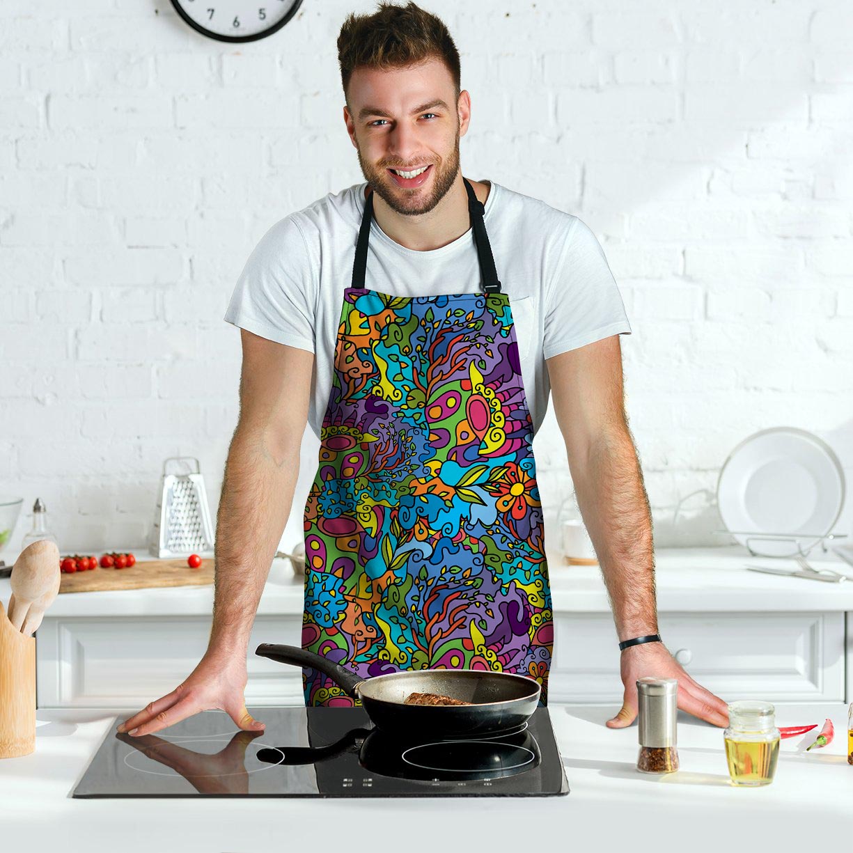 Demon Psychedelic Men's Apron-grizzshop