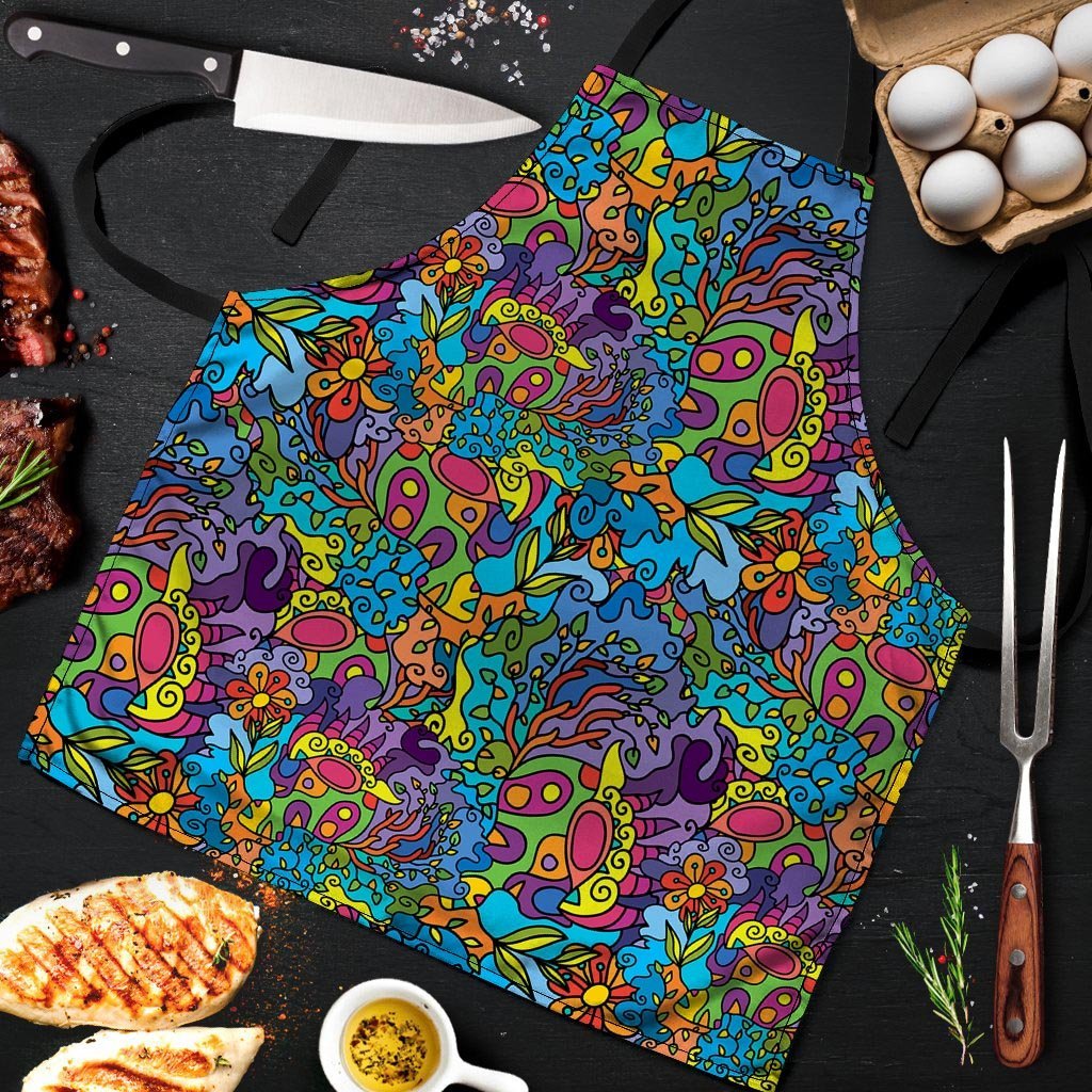 Demon Psychedelic Men's Apron-grizzshop