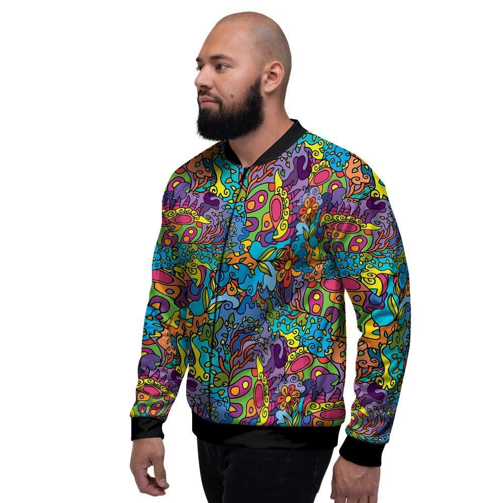 Demon Psychedelic Men's Bomber Jacket-grizzshop