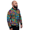 Demon Psychedelic Men's Bomber Jacket-grizzshop