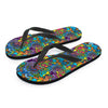 Demon Psychedelic Men's Flip Flops-grizzshop