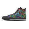 Demon Psychedelic Men's High Top Shoes-grizzshop