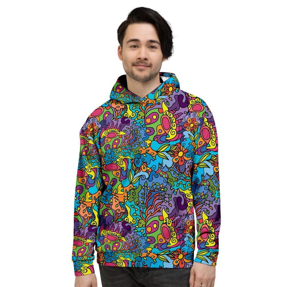 Demon Psychedelic Men's Hoodie-grizzshop