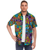 Demon Psychedelic Men's Short Sleeve Shirt-grizzshop