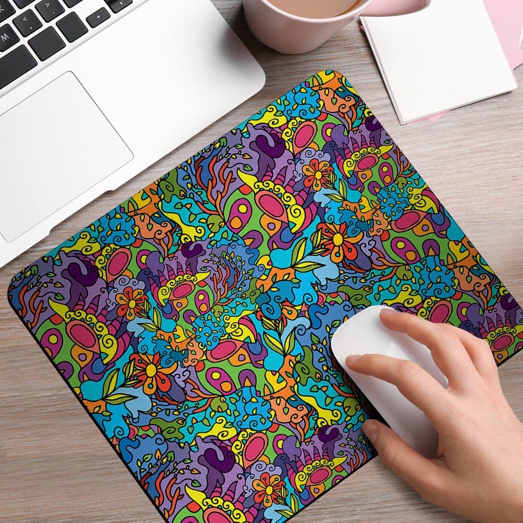 Demon Psychedelic Mouse Pad-grizzshop