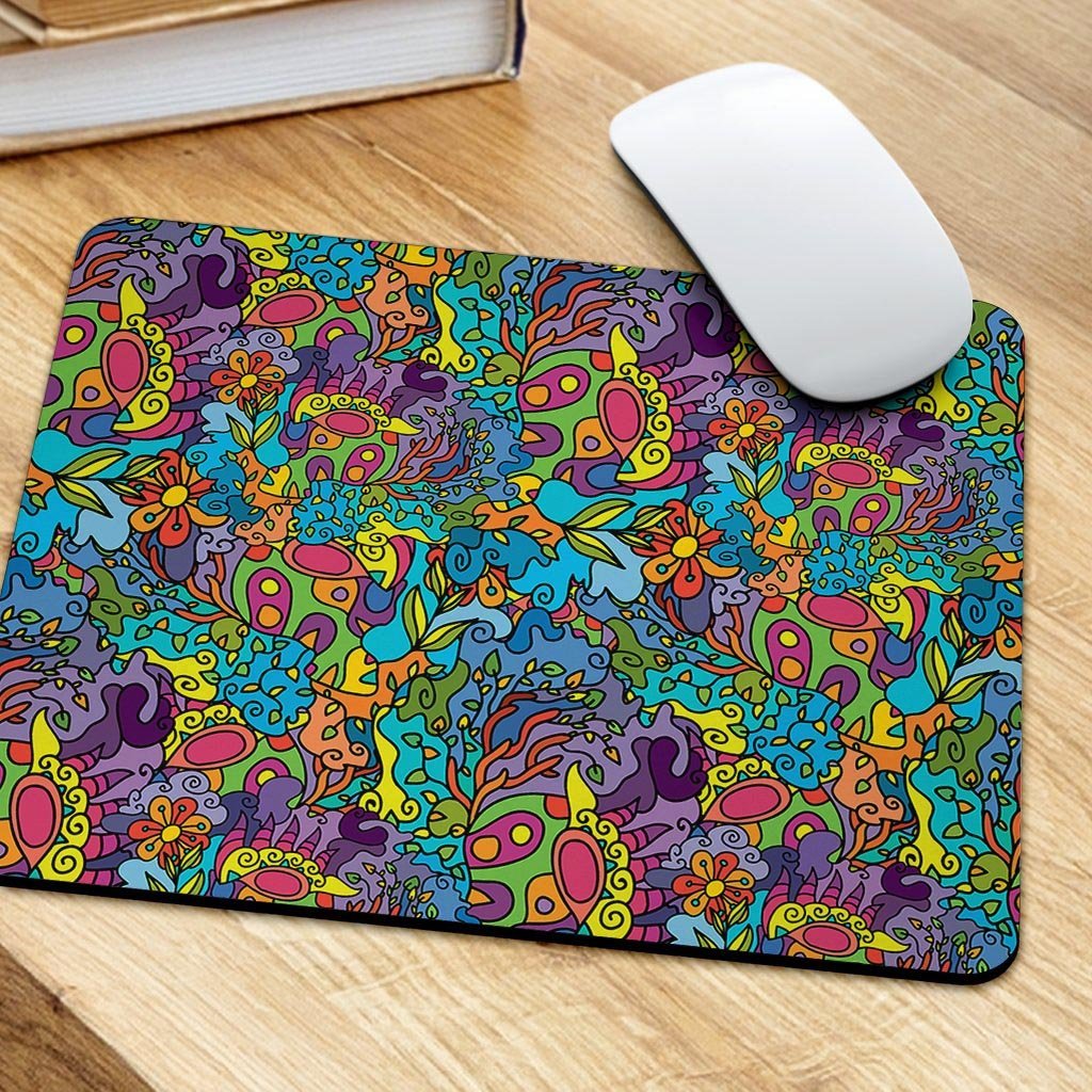 Demon Psychedelic Mouse Pad-grizzshop