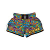 Demon Psychedelic Muay Thai Boxing Shorts-grizzshop