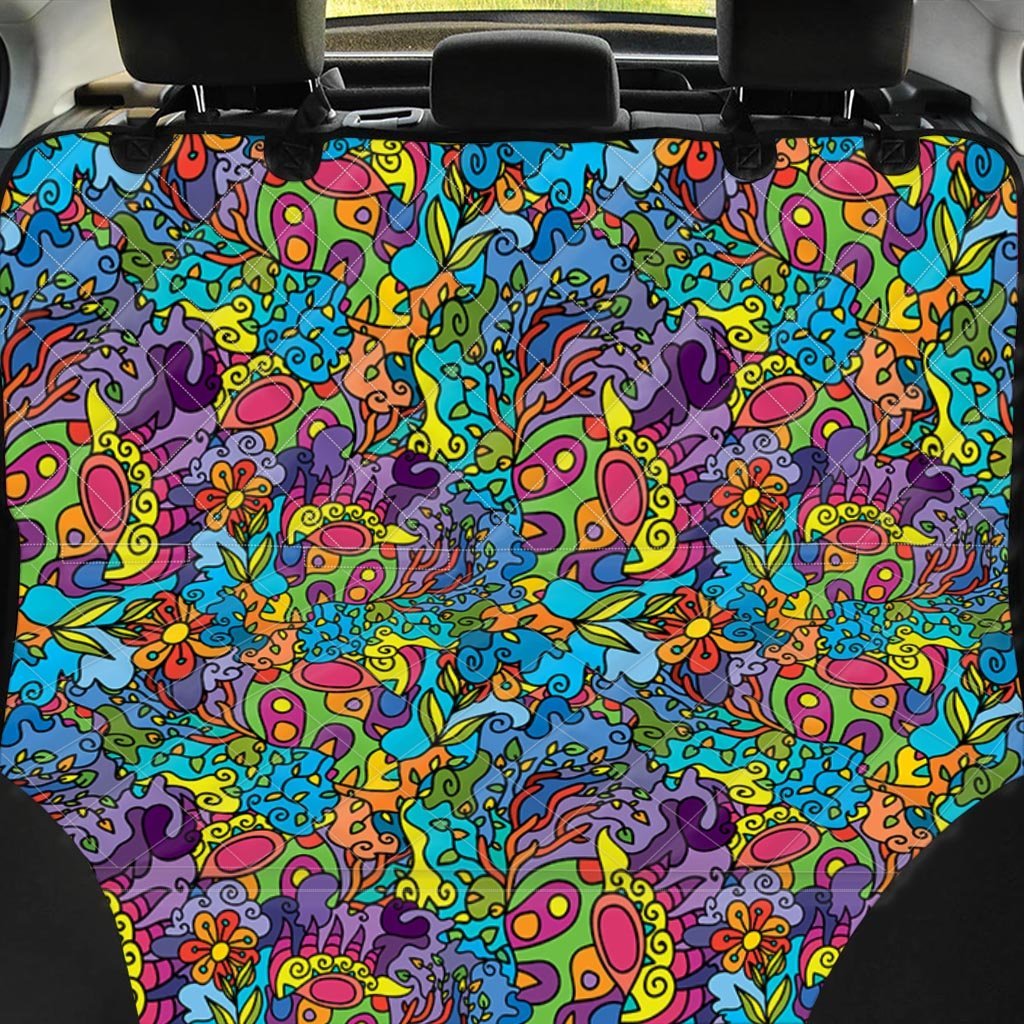 Demon Psychedelic Pet Car Seat Cover-grizzshop