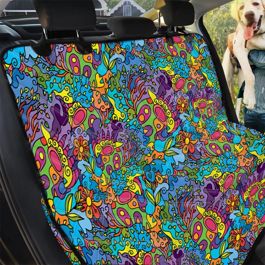 Demon Psychedelic Pet Car Seat Cover-grizzshop