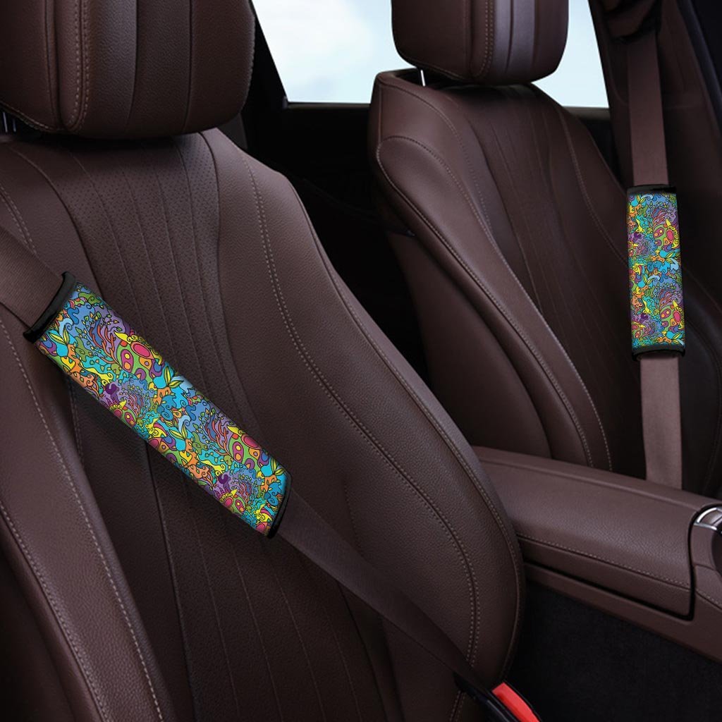 Demon Psychedelic Seat Belt Cover-grizzshop