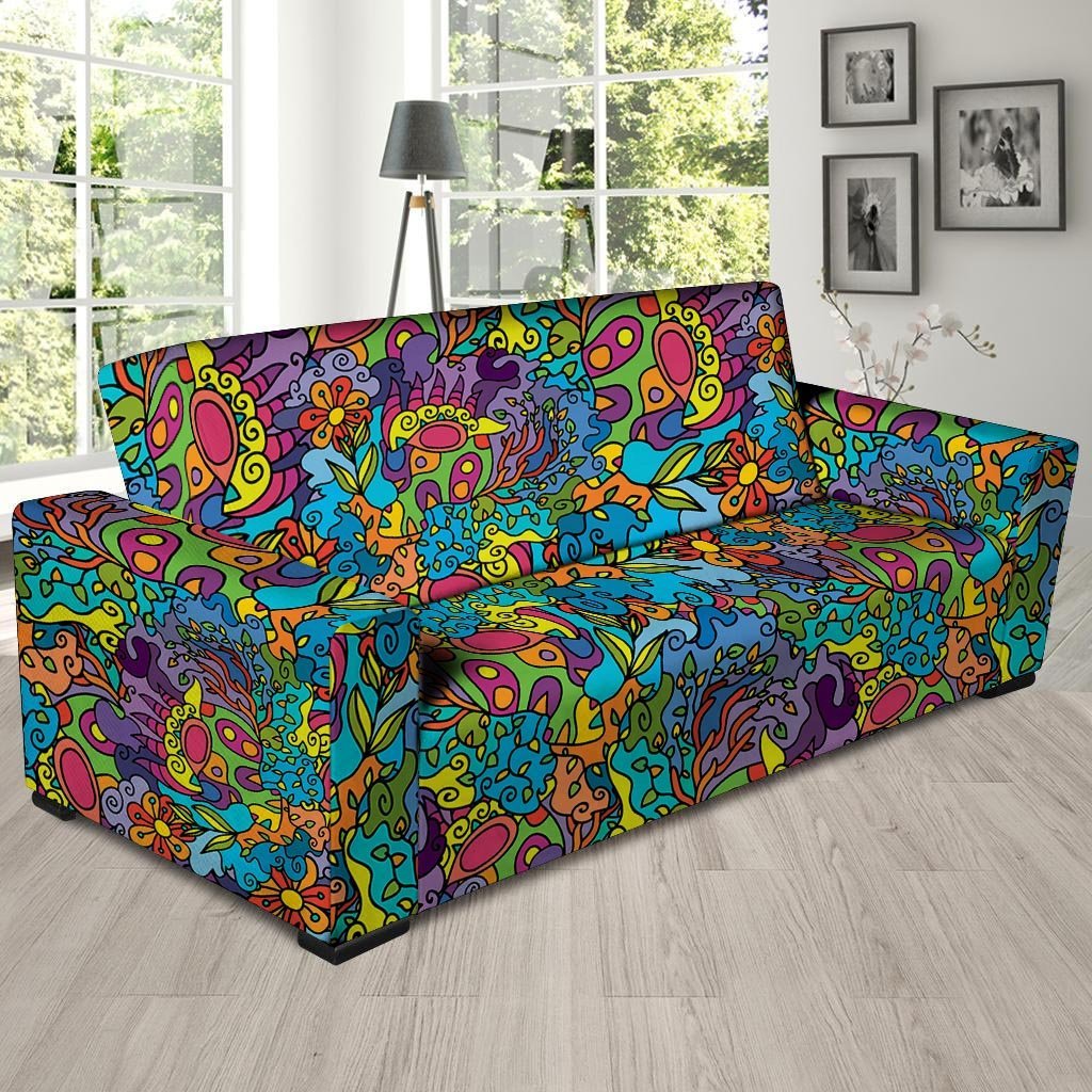 Demon Psychedelic Sofa Cover-grizzshop