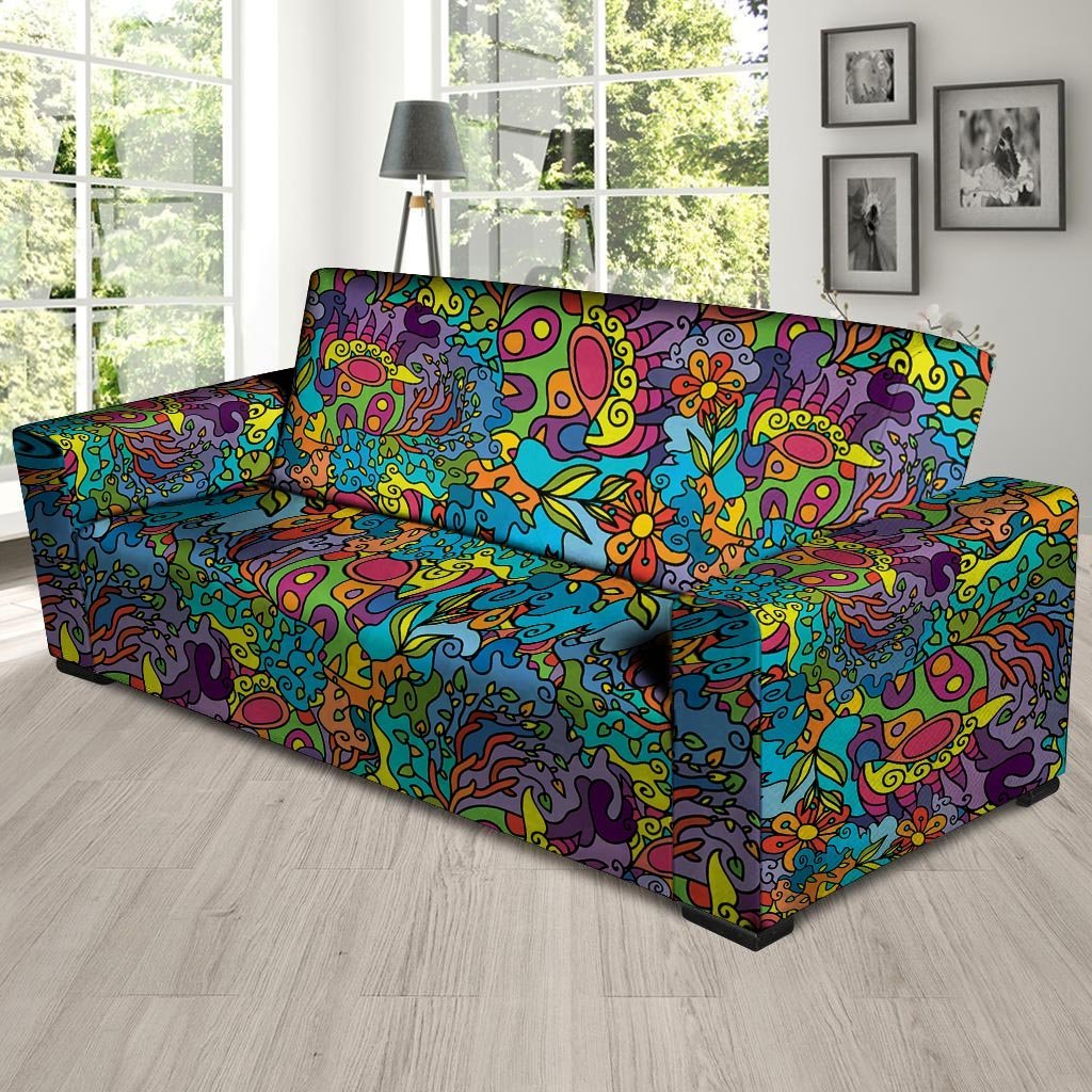 Demon Psychedelic Sofa Cover-grizzshop