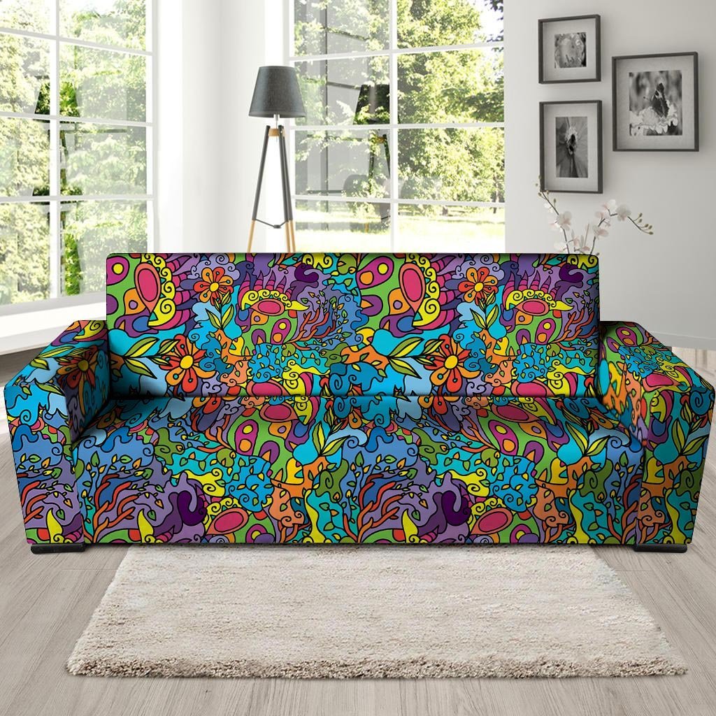 Demon Psychedelic Sofa Cover-grizzshop