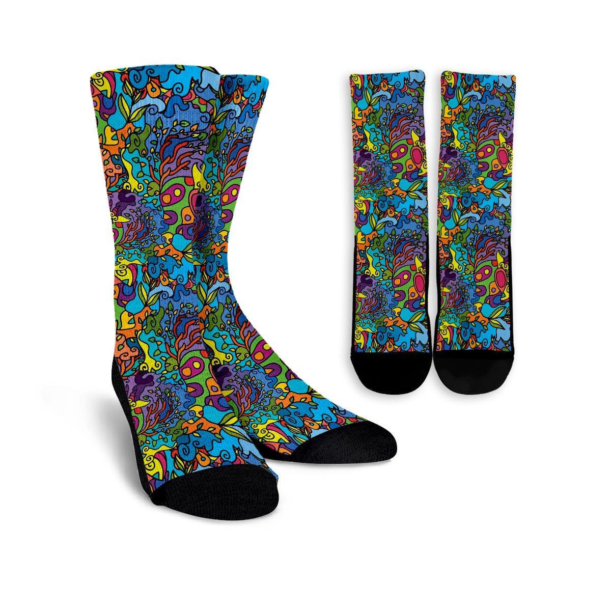 Demon Psychedelic Unisex Socks-grizzshop